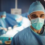 Portrait of a surgeon in operation room